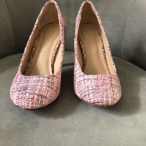 Pink Tweed Heels